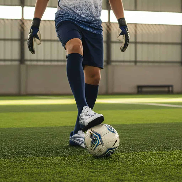 Zapato de Futbolito Penalty Lider Y-6 Blanco/ azul 6