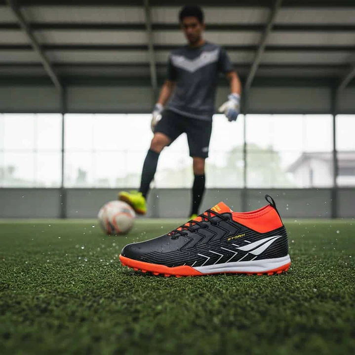 Zapato De Futbolito Penalty Storm Y-3 Negro/ Rojo 6