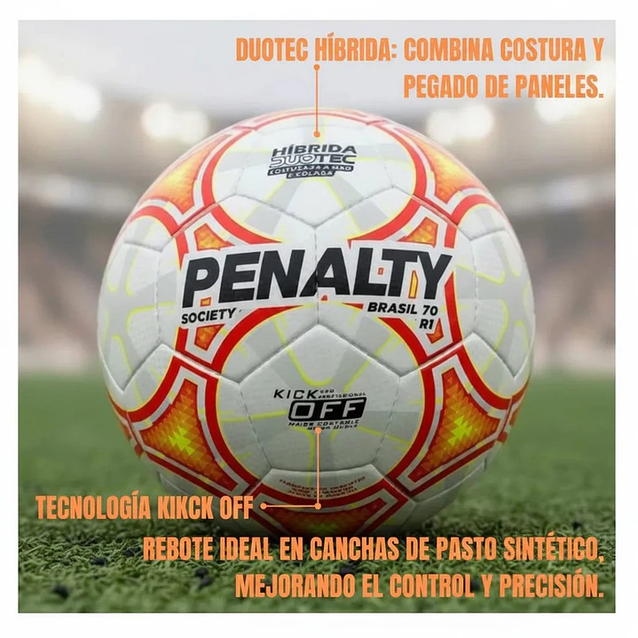 Balón de Futbolito Society Penalty Brasil 70 R1 XXIII 4