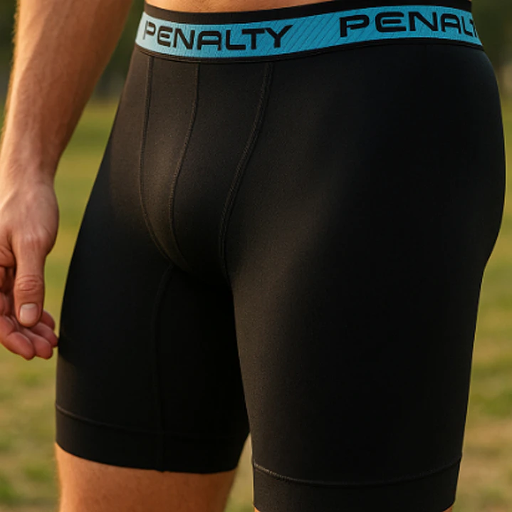 Bermuda Penalty Seamless VII Negro/Azul 5