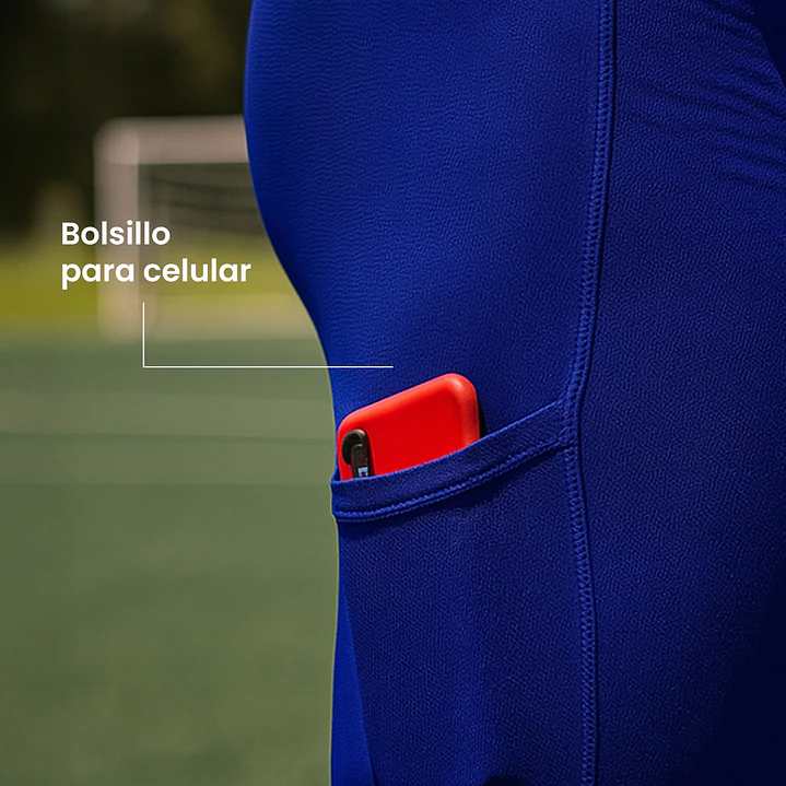 Calza Corta Penalty Skin 183 C/Bolsillo Azul Rey  3