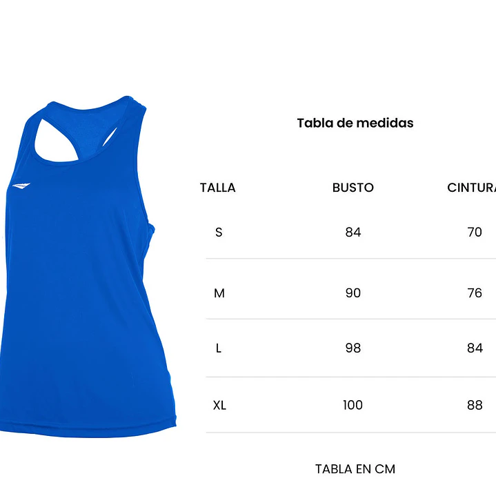 Polera Sin Manga Penalty 284 Femenina Azul Rey 3