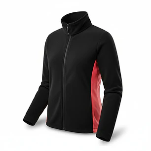 Chaqueta Penalty Fleece Negro/Rosa