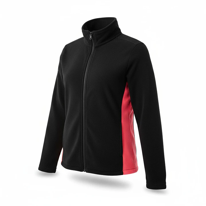 Chaqueta Penalty Fleece Negro/Rosa 1
