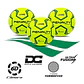 Balón de Handball Penalty Ultra Fusion H3L Verde/Amarillo - Miniatura 7