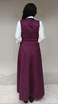 MaxiVestido sin mangas gamuza color morado  - Miniatura 2