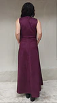 MaxiVestido sin mangas gamuza color morado  - Miniatura 5
