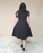 Vestido midi manga corta lunares - Miniatura 4