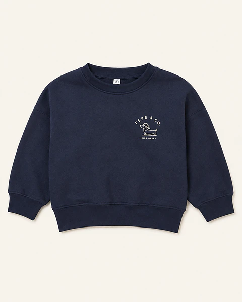 Polerón Pepe & Co. Standard Azul Marino