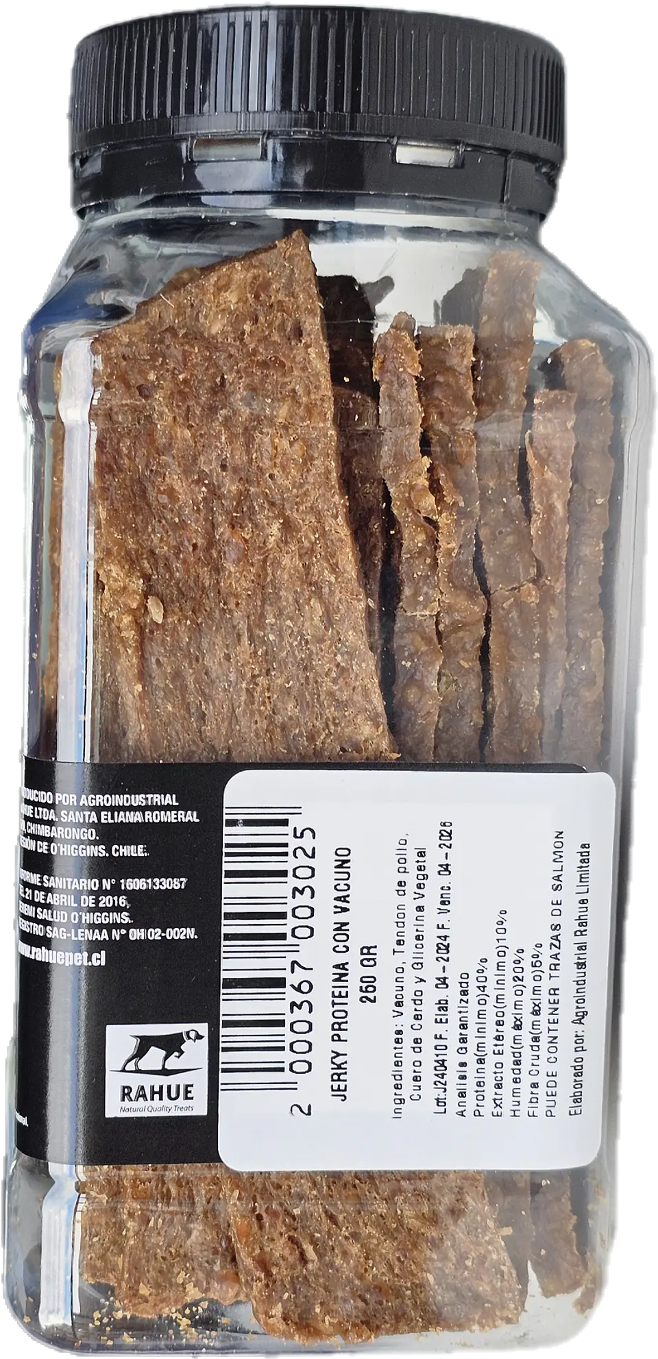 Pote 250g Jerky natural Rahue 3