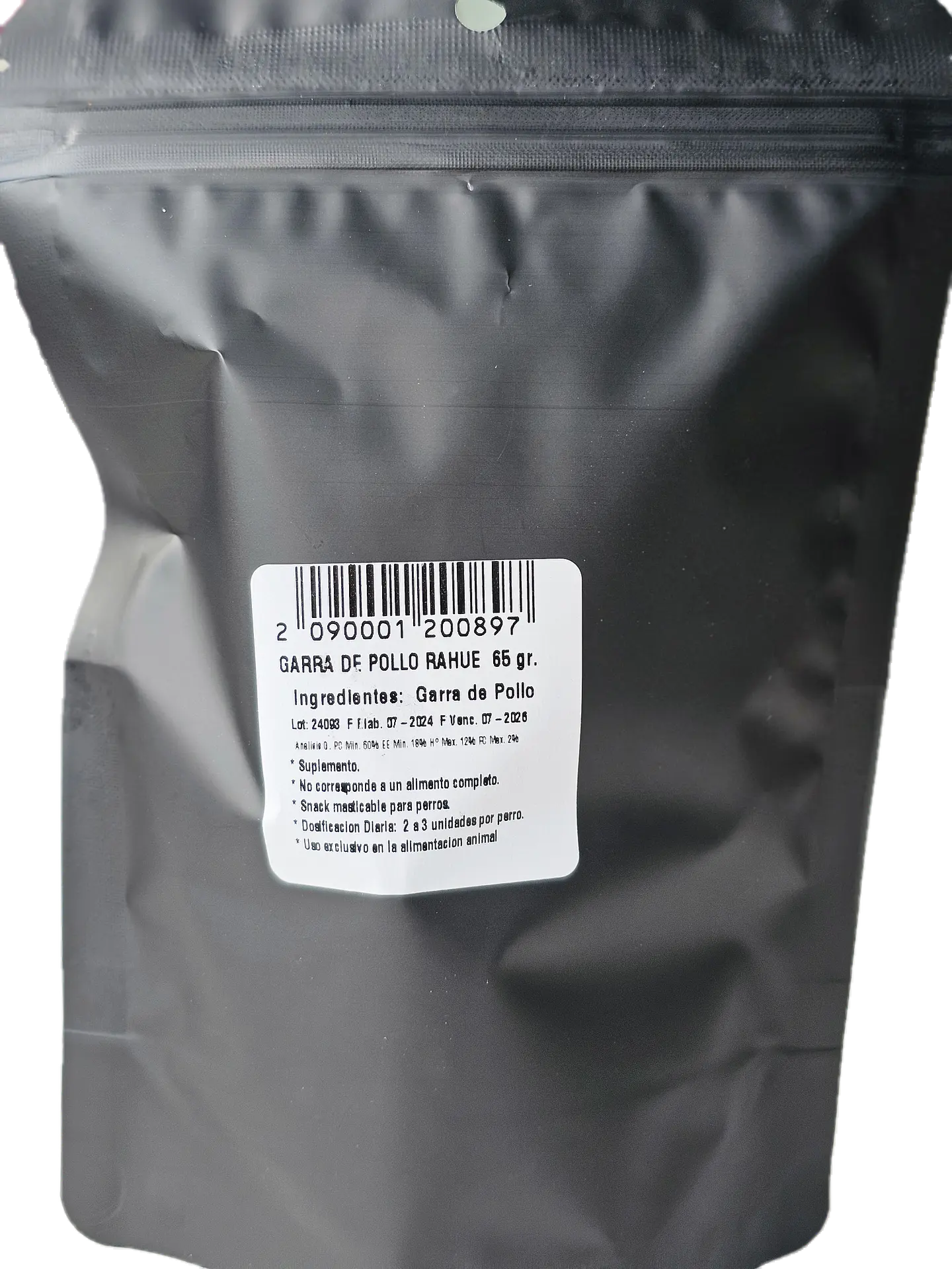 Patas de pollo deshidratadas 65 g Rahue 2