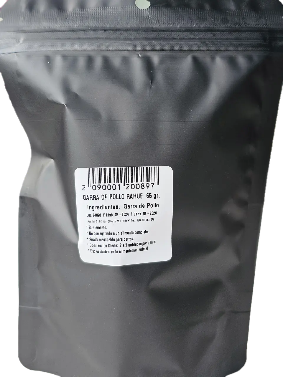 Patas de pollo deshidratadas 65 g Rahue 2