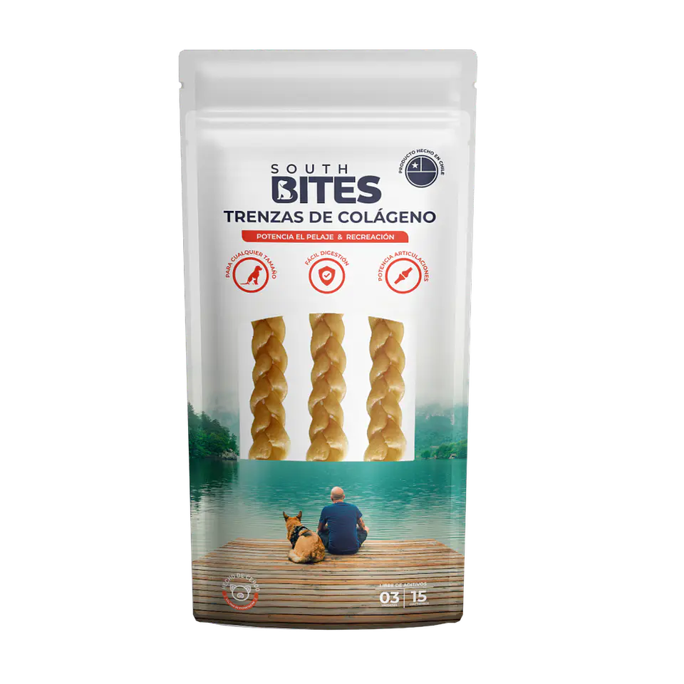 Trenzas de colágeno (3 unidades) - South Bites  1