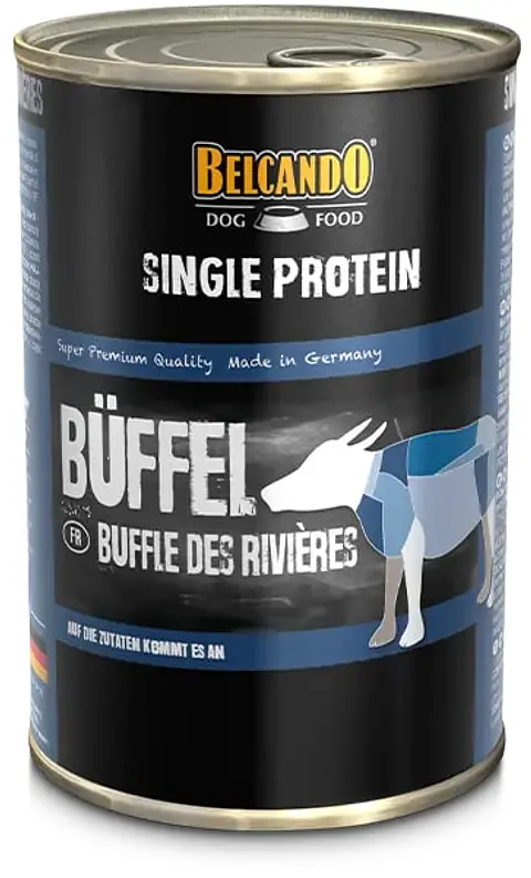 Single protein búfalo de agua 400 g ALIMENTO HÚMEDO MONOPROTEICO BELCANDO