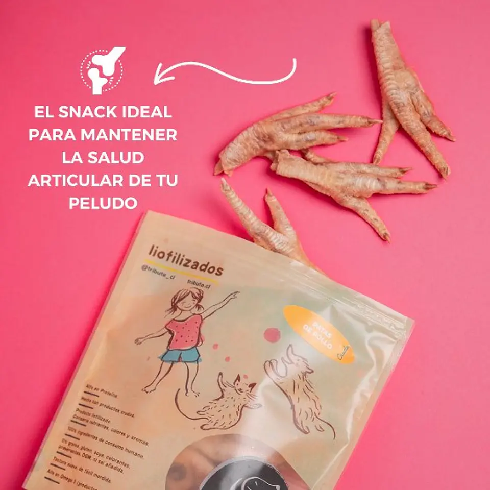 Patas de pollo 100 g Snack natural TRIBUTO 3