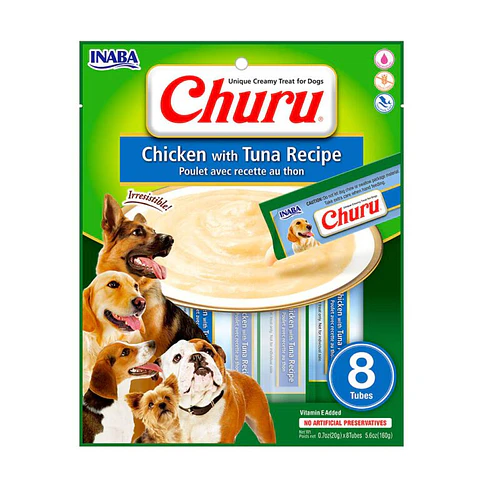 Churu PERROS x 8 Tubos Pollo-Atún