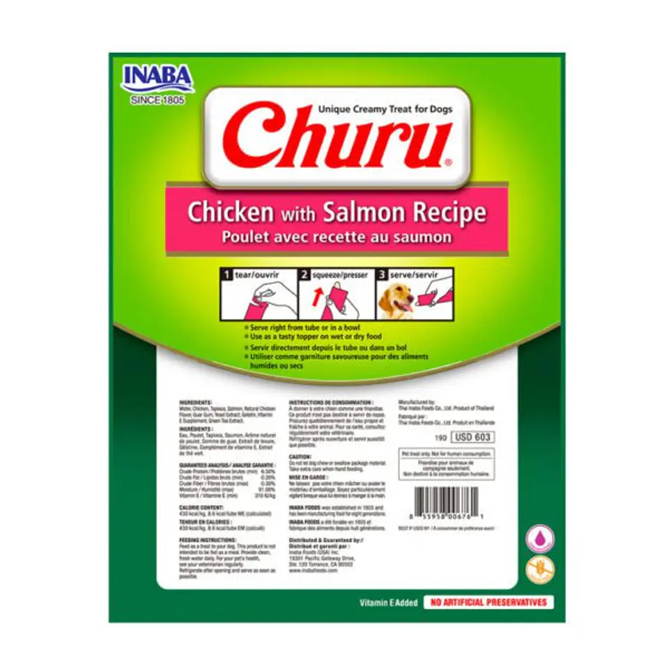 Churu PERROS 8 Tubos Pollo-Salmón 2