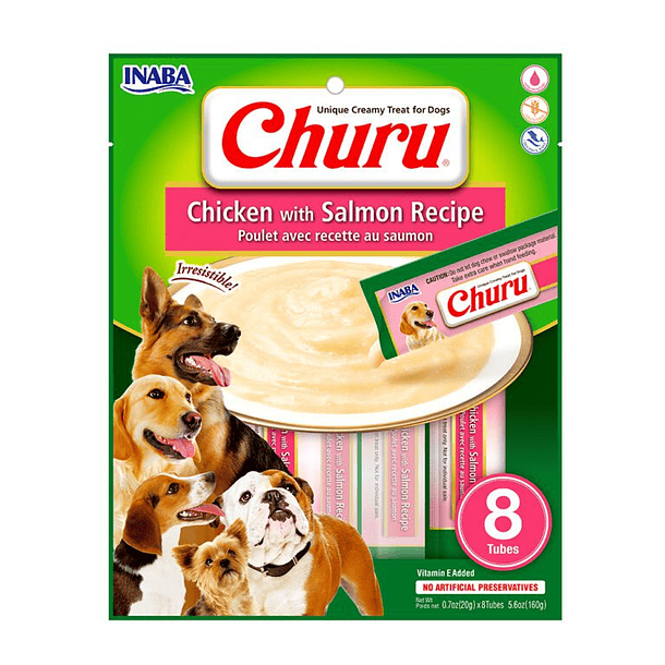 Churu PERROS 8 Tubos Pollo-Salmón 1