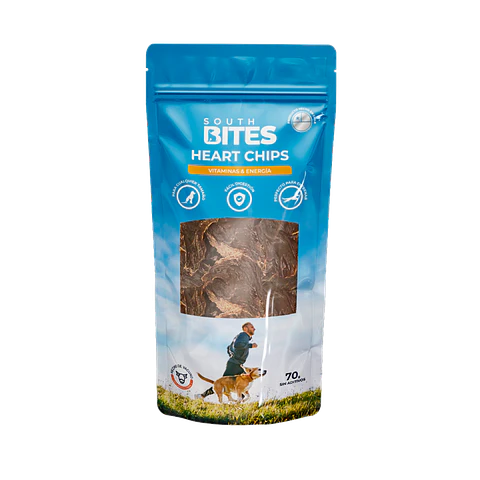 Heart chips (chips de corazón de vacuno) South Bites 70 g