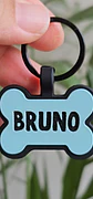 Huesitos (4 cm) Placa de identificación de mascotas - Miniatura 7