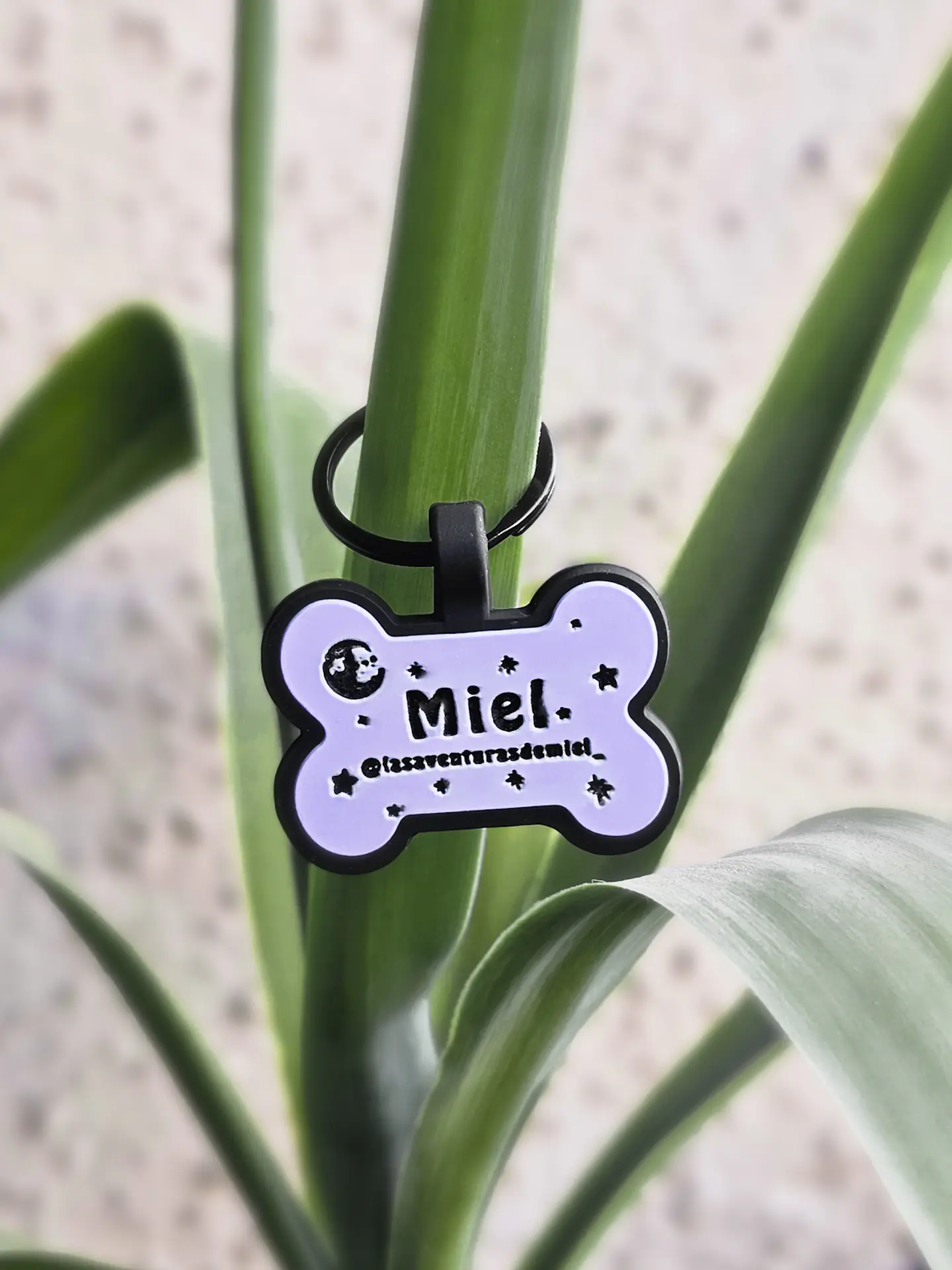 Huesitos (4 cm) Placa de identificación de mascotas 13