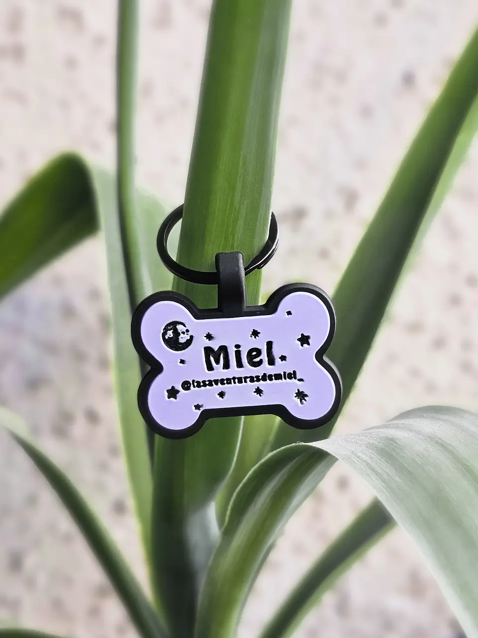 Huesitos (4 cm) Placa de identificación de mascotas 13