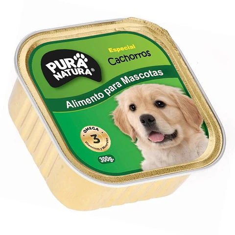 Alimento húmedo natural 300 g PERROS CACHORROS (PURA NATURA)