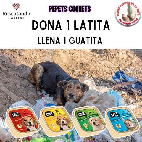 DONA UNA LATITA DE 300 G, CAMBIA UNA VIDA