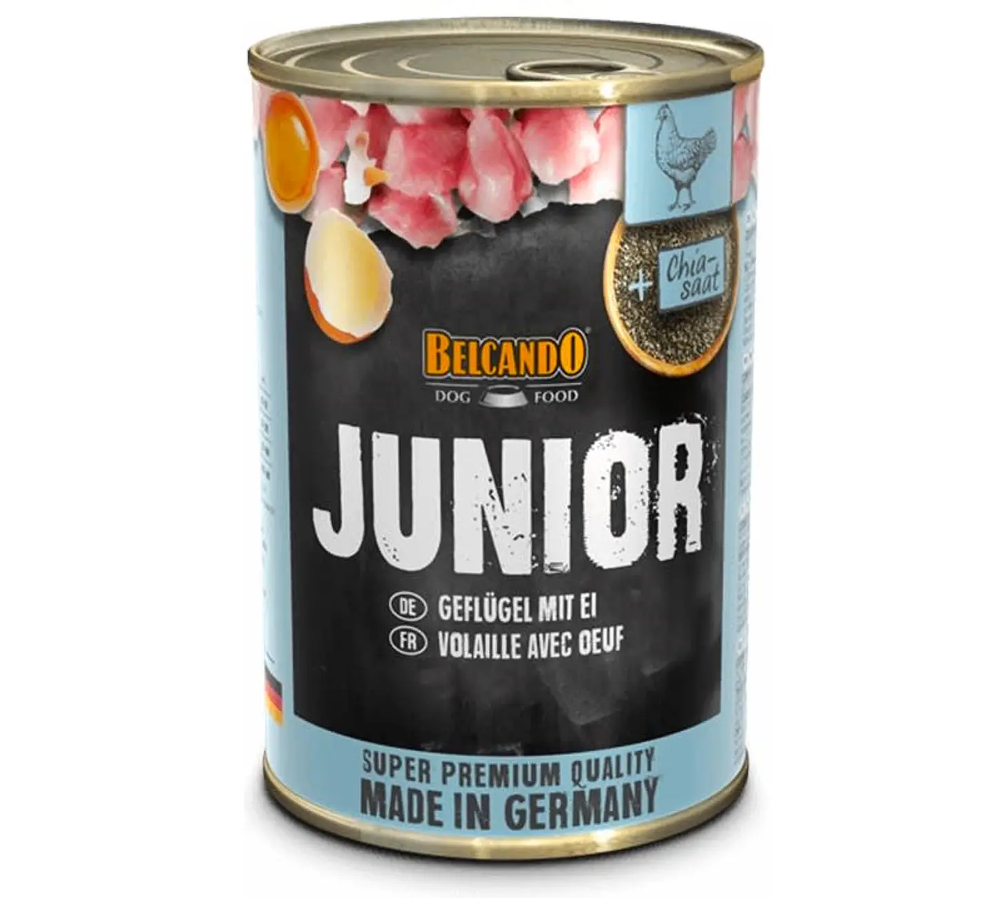 Lata Belcando Junior Ave con Huevos (alimento húmedo para perros) 2