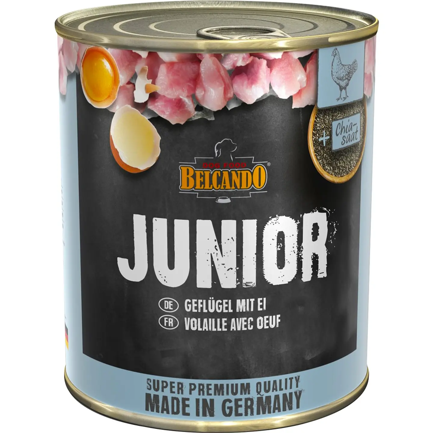 Lata Belcando Junior Ave con Huevos (alimento húmedo para perros) 3