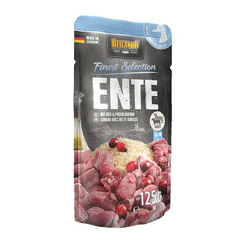 Pato con arroz y arándanos 125 g Sachet Belcando
