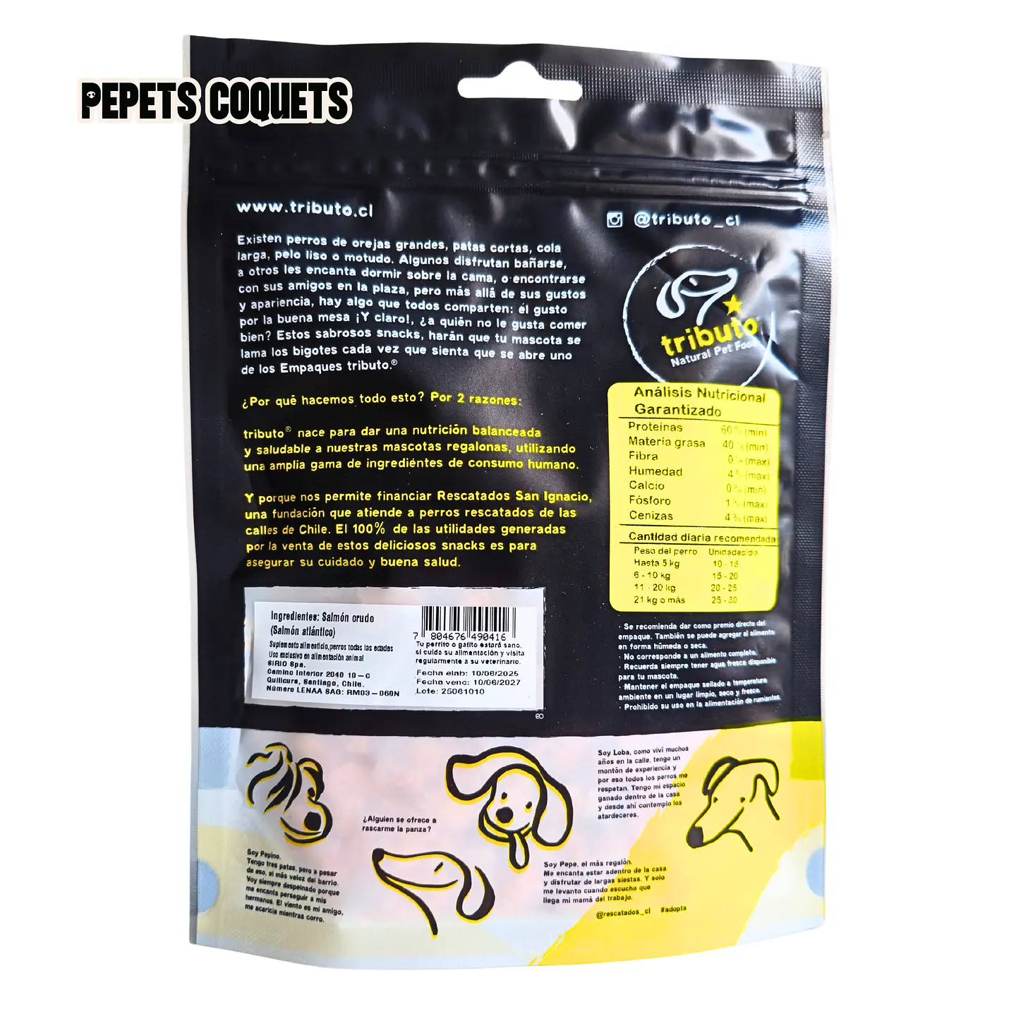 Training TRIBUTO 100% Salmón 100 g Snack natural TRIBUTO 2