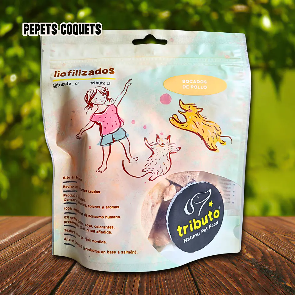 Bocados de pollo 100 g Snack natural TRIBUTO 1