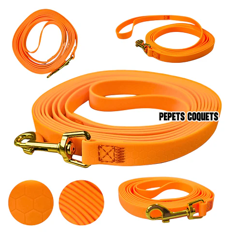 Correa impermeable 3 m PVC Biothane Antideslizante - larga
