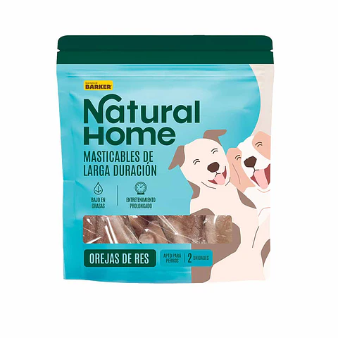 Orejas de res (vacuno) 2 unidades Snack natural deshidratado para perros
