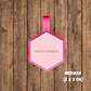 Hexágonos (3 cm) Placa de identificación de mascotas - Miniatura 9