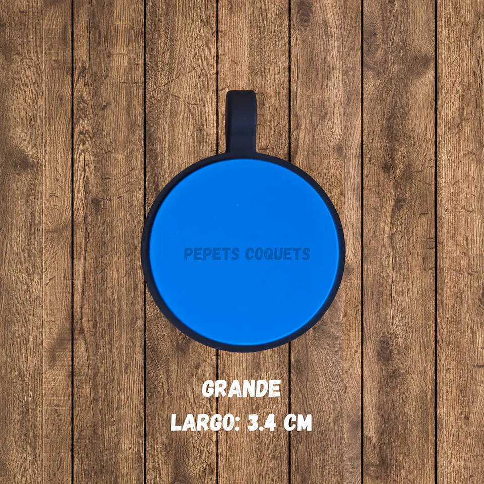 Redonda (3.4 cm) Placa de identificación de mascotas 14