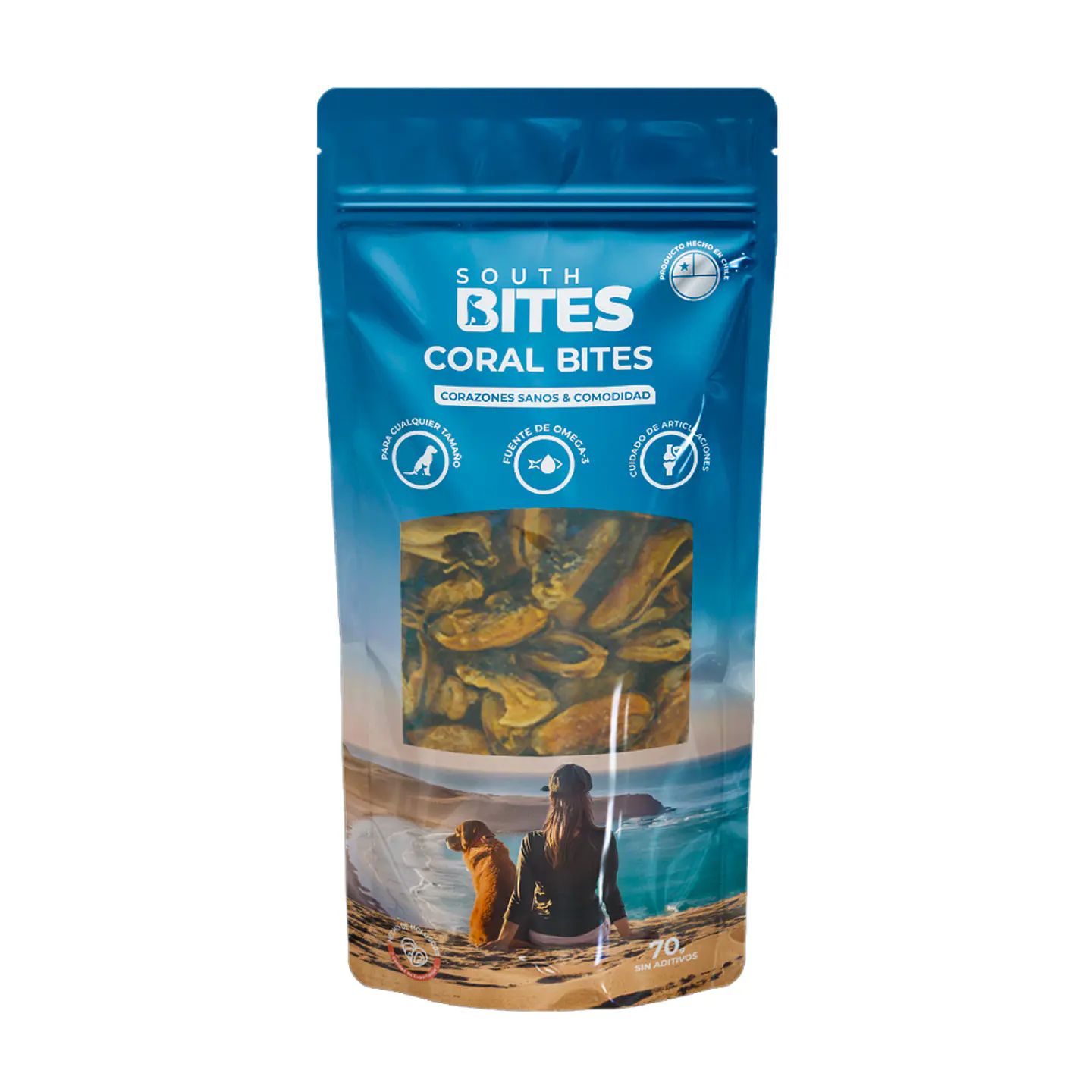 Choritos deshidratados CORAL BITES - South Bites 70 g 1