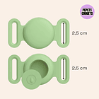 Porta Airtag - VERDE MATCHA (con grabado láser, identificación para mascotas) 3