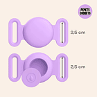 Porta Airtag hermético - LILA (con grabado láser, identificación para mascotas) 3