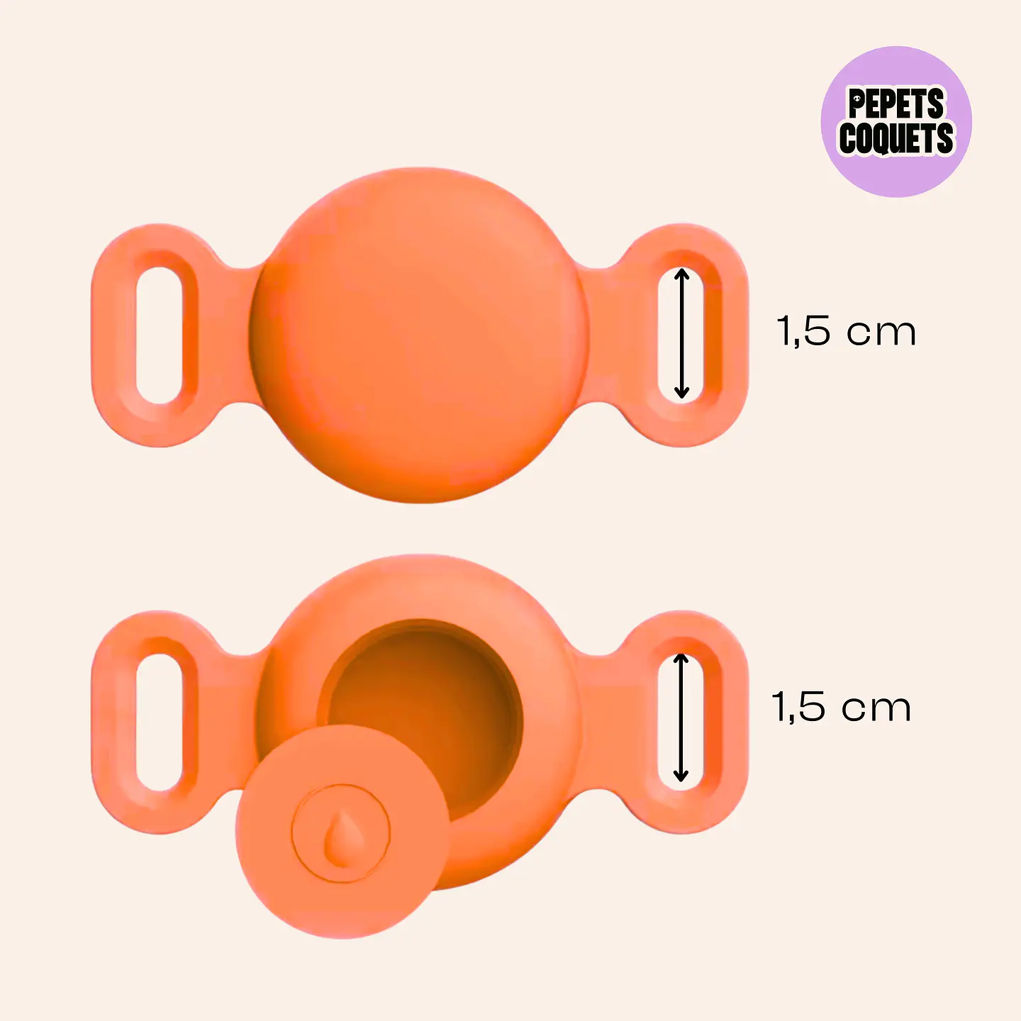 Porta Airtag - ZAPOTE (con grabado láser, identificación para mascotas) 2