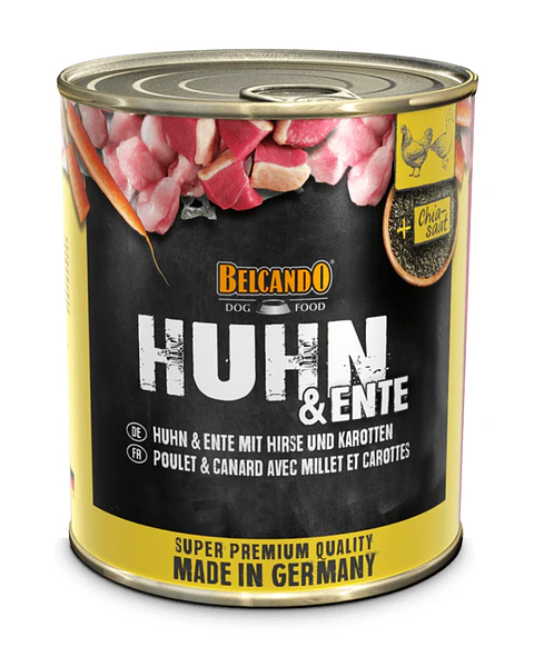 Belcando Huhn (Pato, pollo, mijo, zanahoria) 800 g - Alimento húmedo para perros