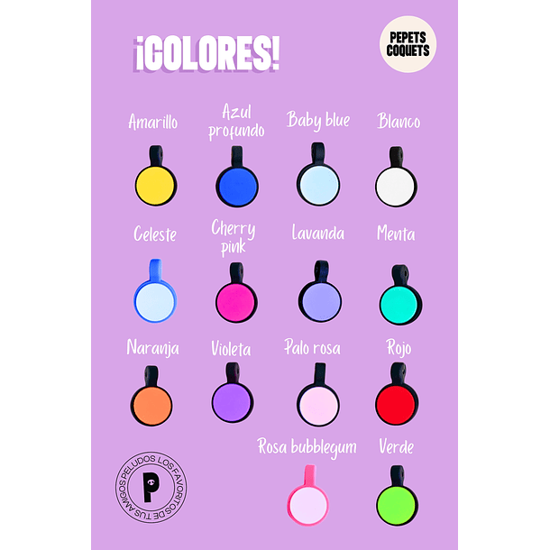 Círcular Mini (2 cm) Placa de identificación de mascotas 1