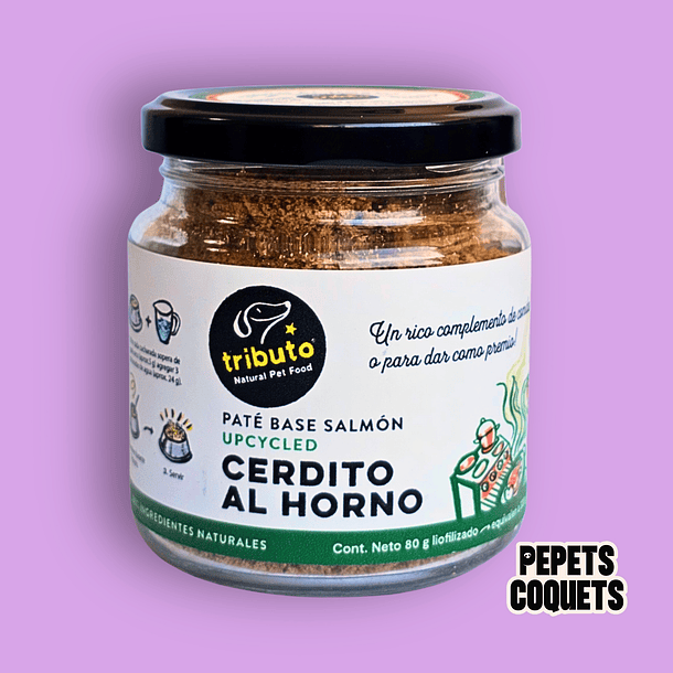 Paté Cerdito al horno 80 g LIOFILIZADO - TRIBUTO 1