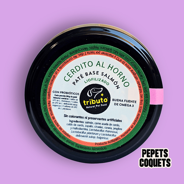 Paté Cerdito al horno 80 g LIOFILIZADO - TRIBUTO 2