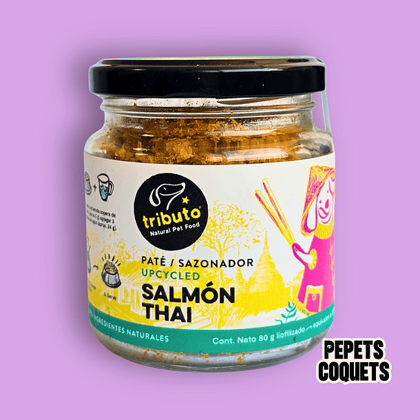Paté Salmón Thai 80 g LIOFILIZADO - TRIBUTO 1