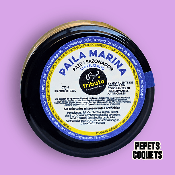 Paté Paila Marina 80 g LIOFILIZADO - TRIBUTO 2