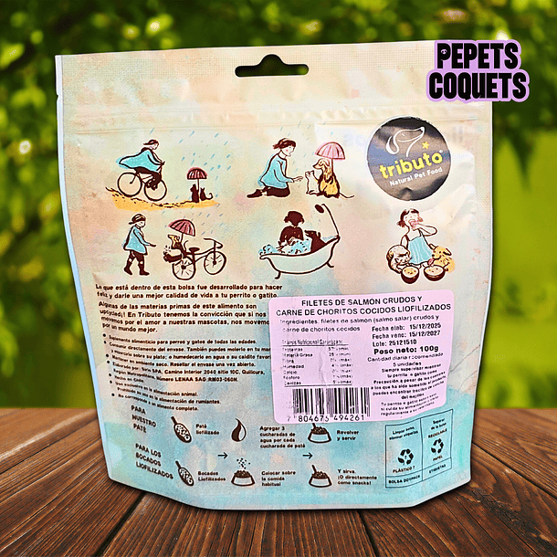 Mix Mar (Salmón y choritos) 100g Snack natural TRIBUTO 2