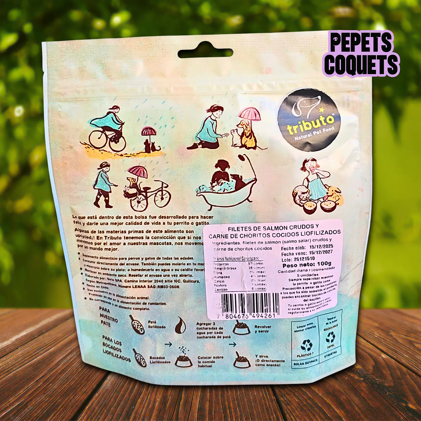 Mix Mar (Salmón y choritos) 100g Snack natural TRIBUTO 2
