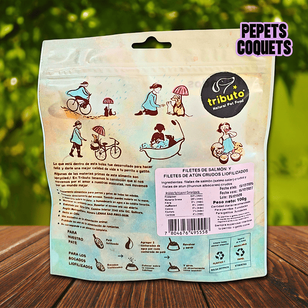 Mix Salmón y Atún 100g Snack natural TRIBUTO 2